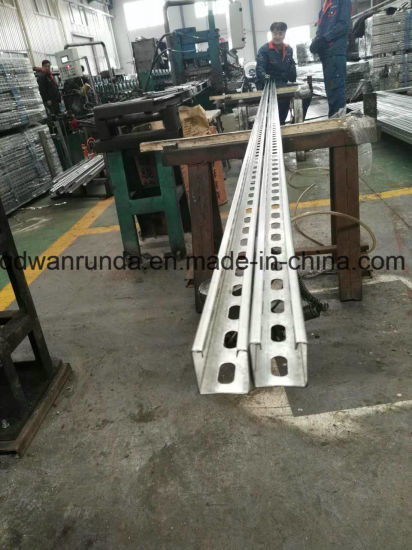 Unistrut Made by HDG Steel Sheet with Clean Ends and Plain Ends (Channel)