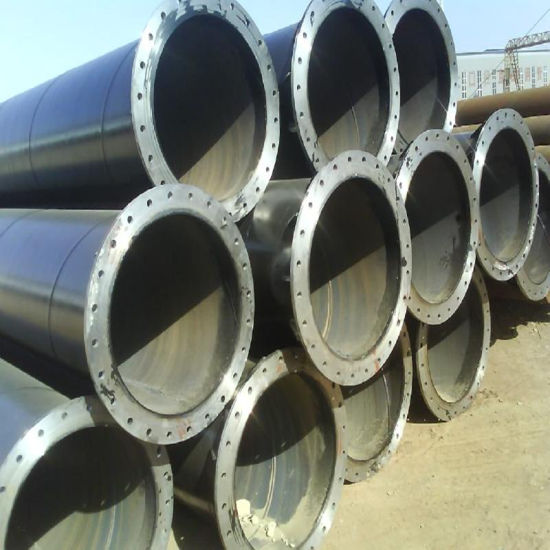 Carbon Spiral Steel Pipe with Flange End and Painted Surface