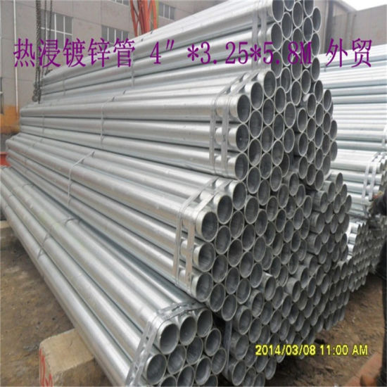 4" Diameter Galvanized Steel Pipe Exported to Oversea Market