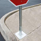 Traffic Sign Post Perforated and Telescoping Square Tube with Galvanized Surface